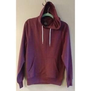 J Crew Men Plumish Burgandy Fleece Sweatshirt Sweat Jacket Hoodie NWT Small